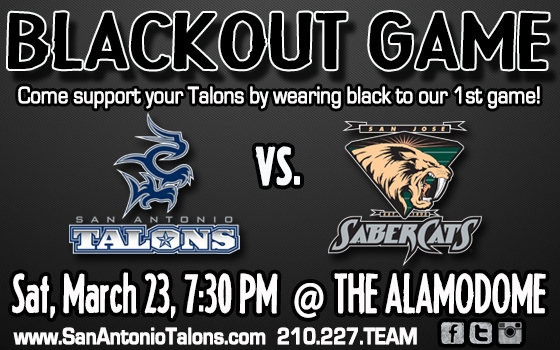 San Antonio Talons vs. San Jose Sabercats
